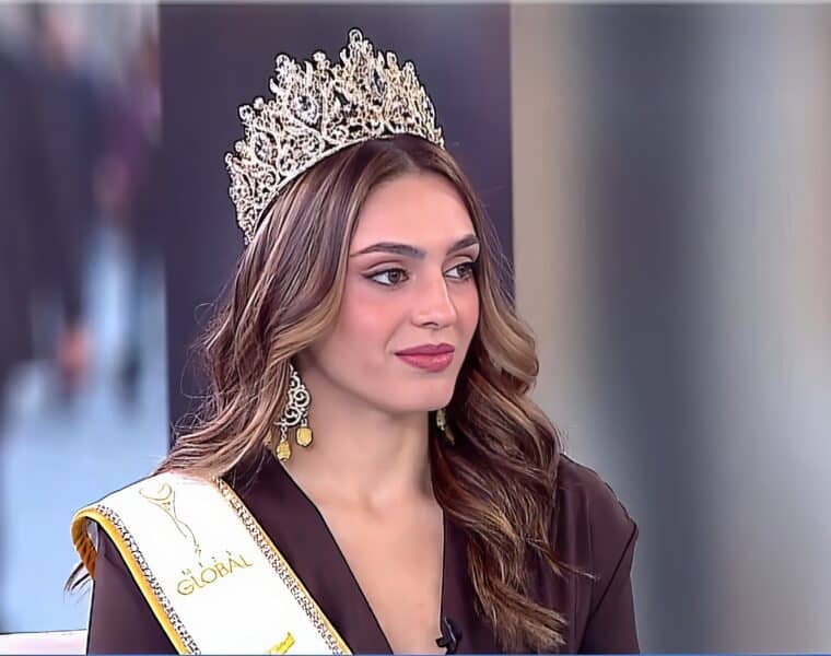 Ioanna Skoula interview portrait as Miss Global Greece 2026
