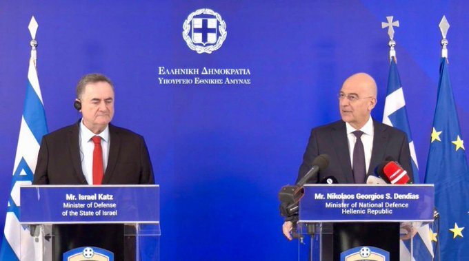 Israeli Defense Minister Katz, speaking in Athens, delivered a message to Turkey’s “would-be sultans”: