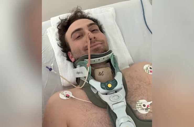 28-year-old Ioannis Vidiniotis from Athens suffered catastrophic spinal injuries at Cottesloe Beach on New Year's Eve. Doctors give