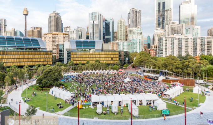 Traditional dancers performing at Greek Festival Sydney