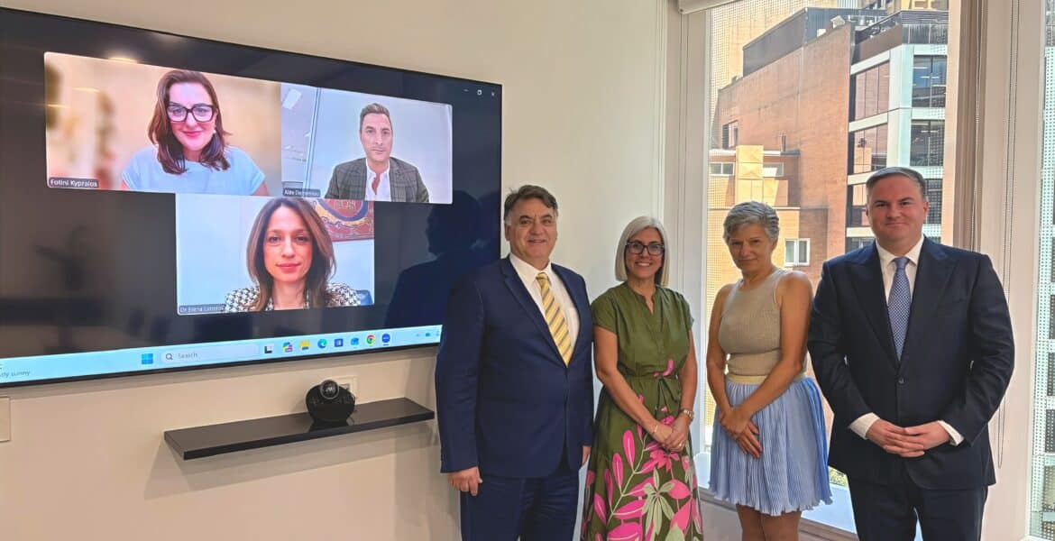 HACCI National Federation members with Greek Trade Commissioner Christina Stefanidou in Sydney meeting