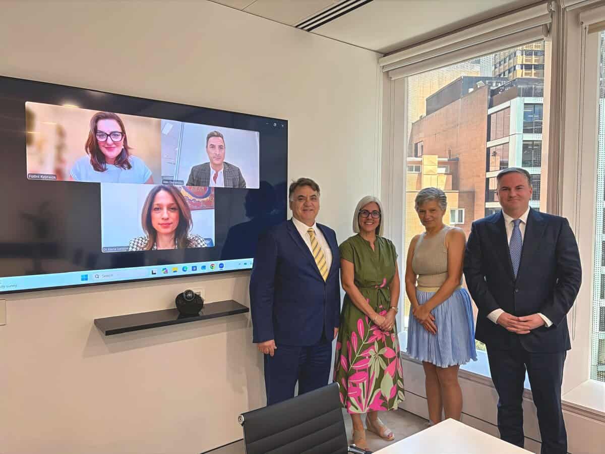 HACCI National Federation members with Greek Trade Commissioner Christina Stefanidou in Sydney meeting