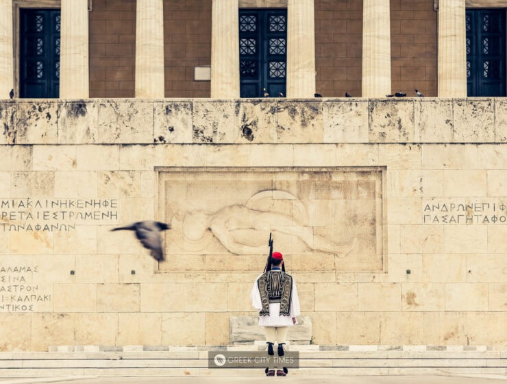 Unknown Soldier Tomb preservation site in Syntagma Square