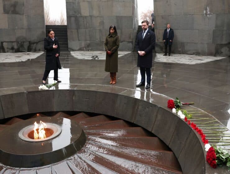 Vice President J.D. Vance visits the Armenian genocide memorial in Yerevan