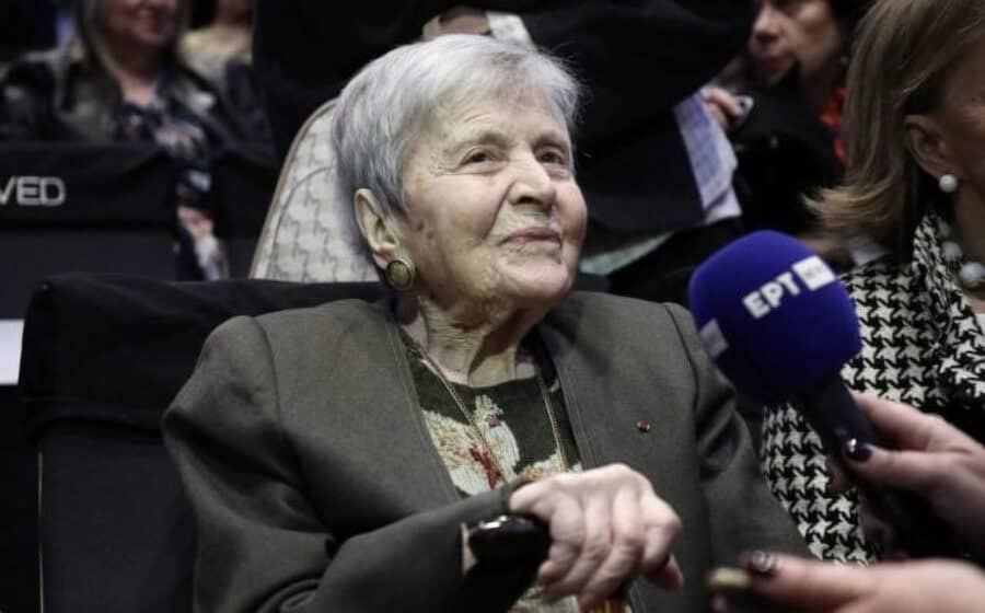 Hélène Glykatzi-Ahrweiler speaking, related to obituary