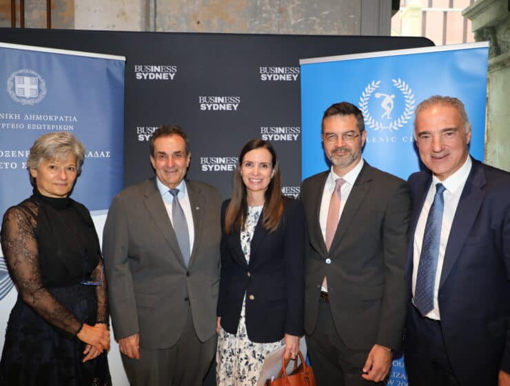 Business leaders welcome Greek Consul General Sydney George Skemperis at reception