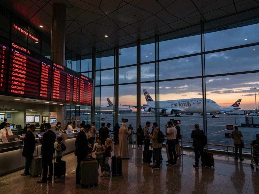 Dubai flight cancellations